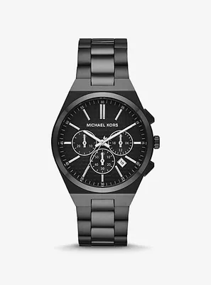 Oversized Lennox Black-Tone Watch