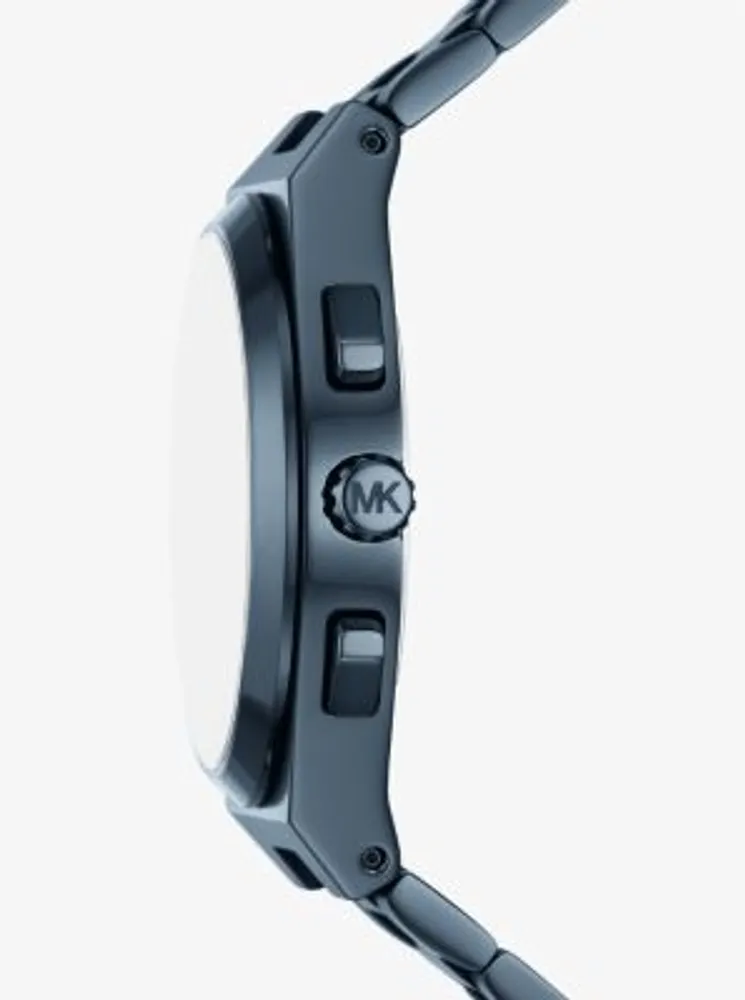 Oversized Lennox Blue-Tone Watch