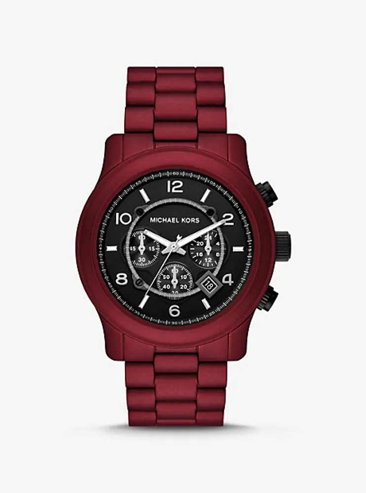 Oversized Runway Red-Coated Watch