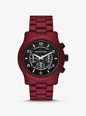 Oversized Runway Red-Coated Watch