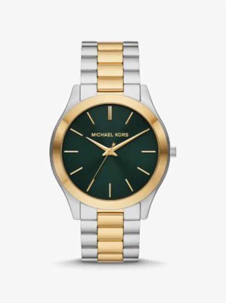 Oversized Slim Runway Two-Tone Watch