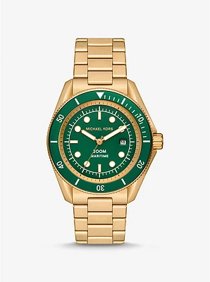 Oversized Maritime Gold-Tone Watch