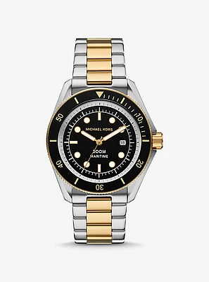 Oversized Maritime Two-Tone Watch