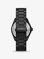 Oversized Maritime Black-Tone Watch