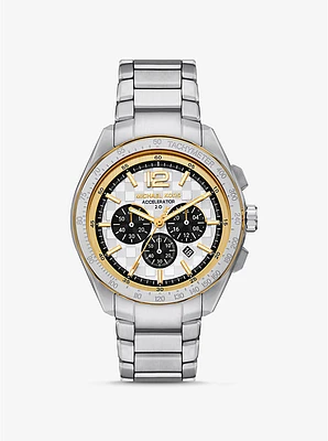 Reloj oversize Accelerator 2.0 en tono plateado