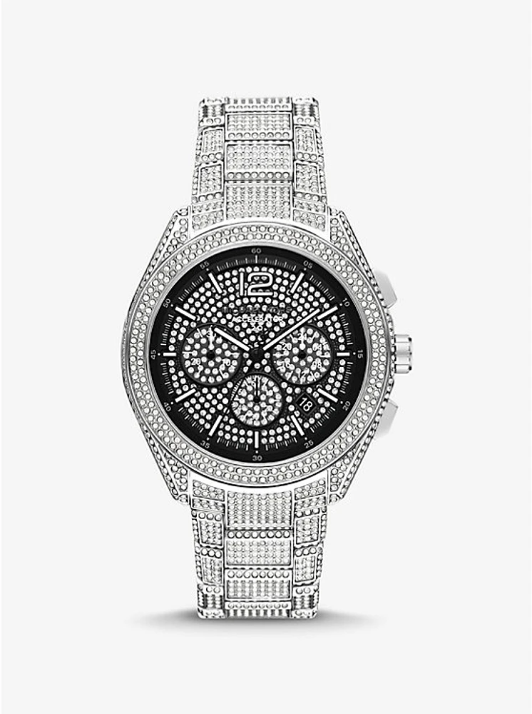 Oversized Accelerator 2.0 Pavé Silver-Tone Watch