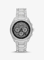 Oversized Accelerator 2.0 Pavé Silver-Tone Watch