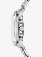 Oversized Sage Silver-Tone Watch