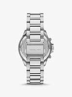 Oversized Sage Silver-Tone Watch