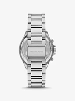 Oversized Sage Silver-Tone Watch