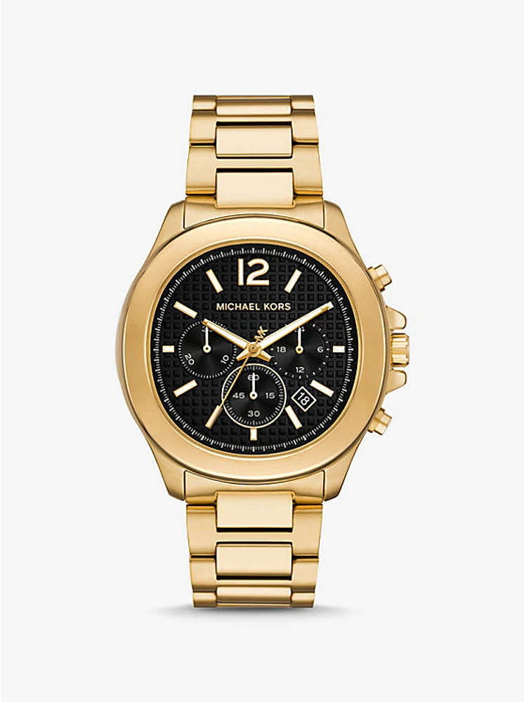 Oversized Sage Gold-Tone Watch