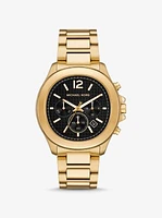 Oversized Sage Gold-Tone Watch