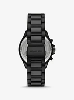 Oversized Sage Black-Tone Watch