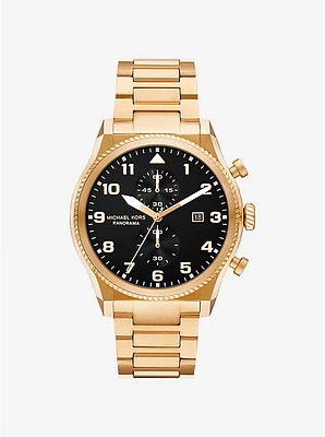 Reloj Panorama oversize en tono dorado