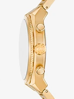 Oversized Panorama Gold-Tone Watch