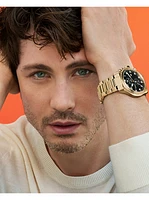 Oversized Panorama Gold-Tone Watch