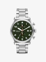 Reloj Panorama oversize en tono plateado