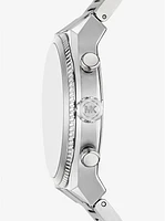 Reloj Panorama oversize en tono plateado