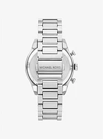 Reloj Panorama oversize en tono plateado