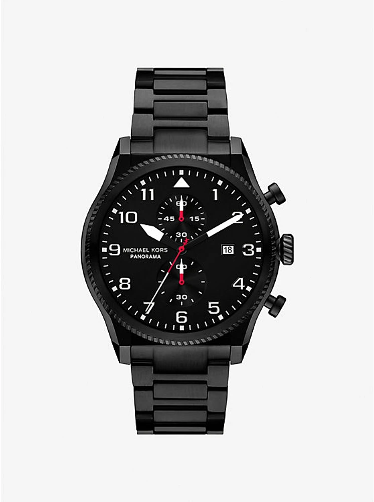 Reloj Panorama oversize en tono negro