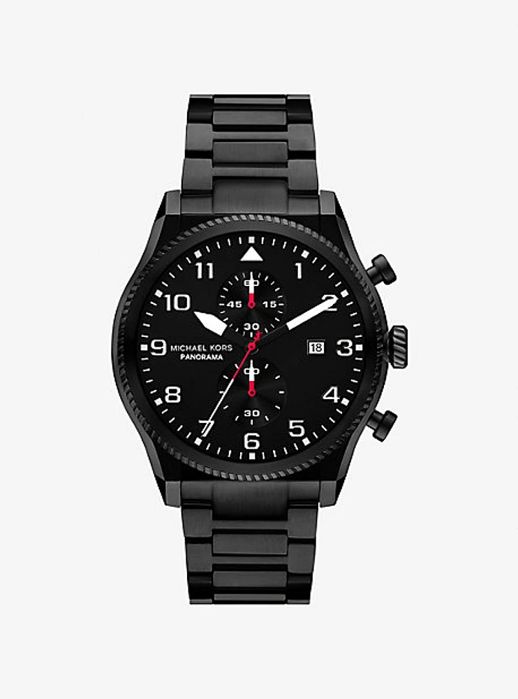 Oversized Panorama Black-Tone Watch