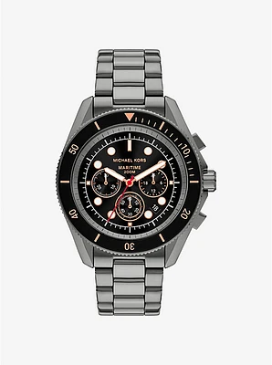 Reloj marítimo oversize de tono plomizo