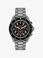 Reloj marítimo oversize de tono plomizo
