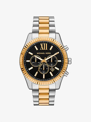 Reloj Lexington oversize de dos tonos