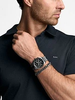 Oversized Lexington Gunmetal Watch and Bracelet Gift Set