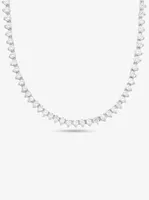 Sterling Silver Crystal Necklace