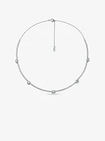 Pavé Precious Metal-Plated Sterling Silver Necklace