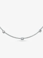 Pavé Precious Metal-Plated Sterling Silver Necklace