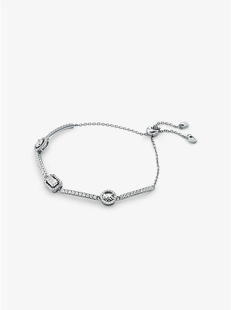 Pavé Precious Metal-Plated Sterling Silver Bracelet