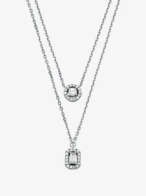 Precious Metal-Plated Double Layered Necklace