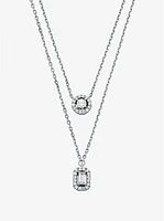 Precious Metal-Plated Double Layered Necklace