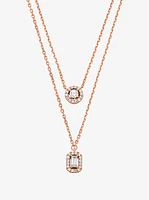 Precious Metal-Plated Double Layered Necklace