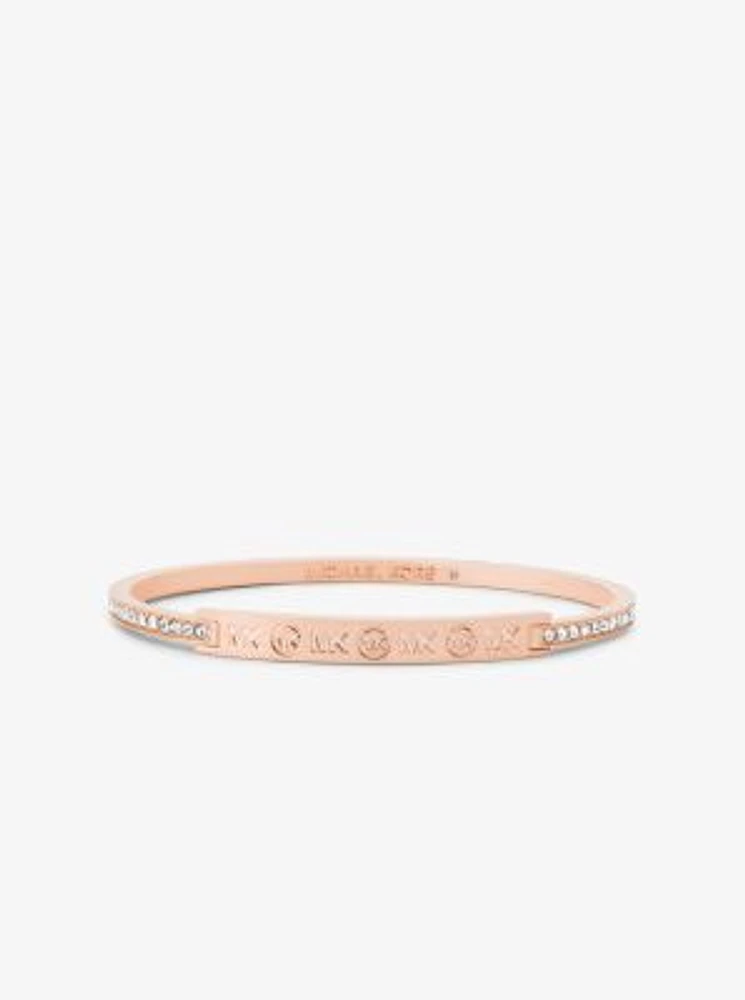 Pavé Logo Engraved Jewelry Gift Set
