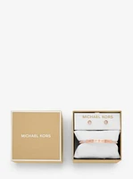 Pavé Logo Engraved Jewelry Gift Set