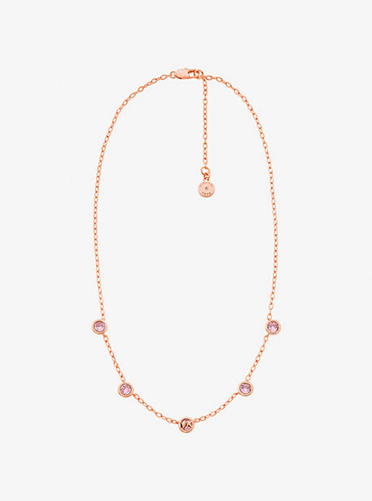 Bezel Cubic Zirconia Necklace