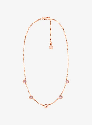 Bezel Cubic Zirconia Necklace