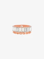 Cubic Zirconia Double Layered Ring