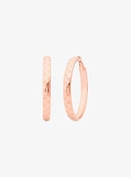 Logo Engraved Hoop Earrings