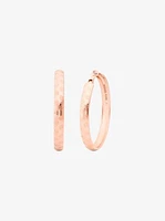 Logo Engraved Hoop Earrings