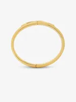 Mott Gold-Tone Logo Bangle