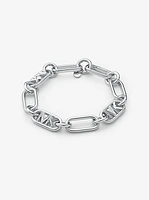 Precious Metal-Plated Brass Chain Link Bracelet