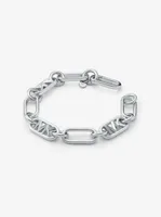 Precious Metal-Plated Brass Chain Link Bracelet