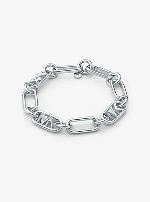 Precious Metal-Plated Brass Chain Link Bracelet