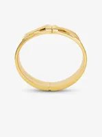 Mott Precious Metal-Plated Brass Pavé Bangle