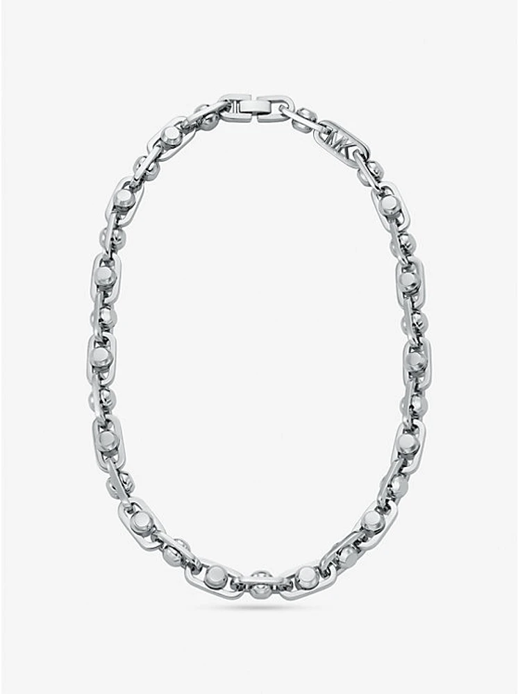 Astor Link Precious Metal-Plated Brass Necklace