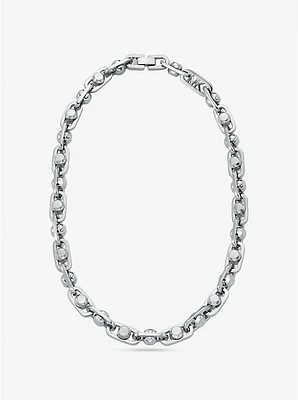 Astor Link Precious Metal-Plated Brass Necklace